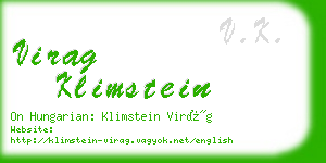 virag klimstein business card